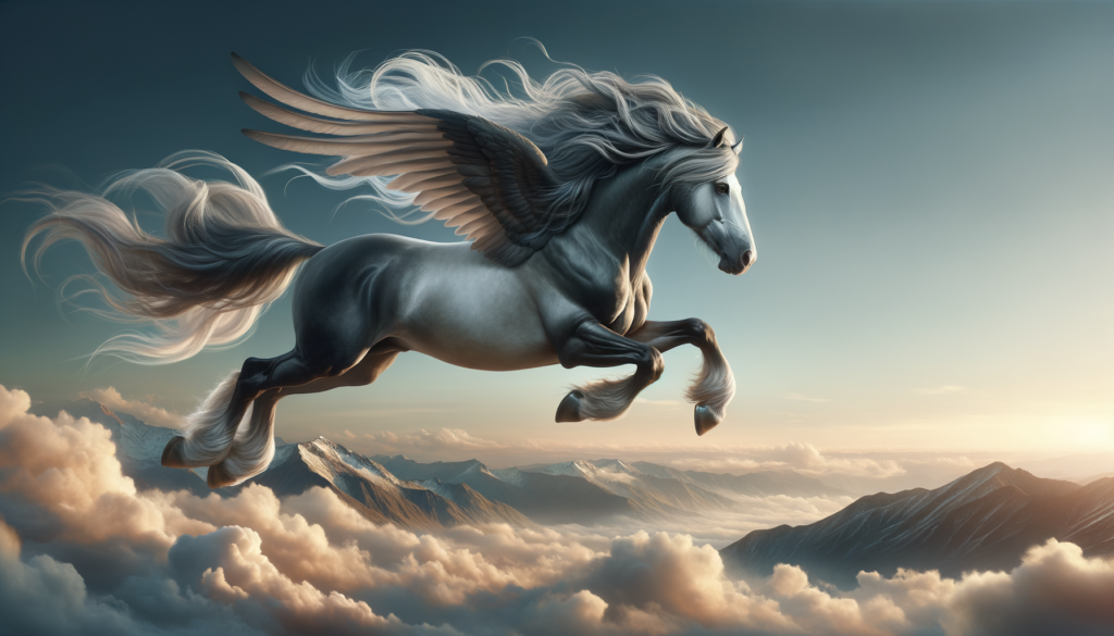 horse repül a levegőben