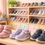 Három gyerekcipő típus összehasonlítása: szupinált cipő, Skechers gyerekcipő és Szamos cipő.